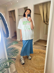 Matcha Print Oversized Tee