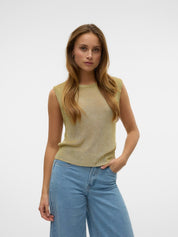 Ruby Gold Lurex O-neck Top