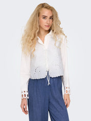 Lou Life Broderie Anglaise Tie Top/Vest