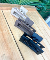 Matt Square Bulldog/Hair Clip