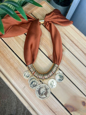 Coin Scarf Necklace