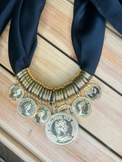 Coin Scarf Necklace