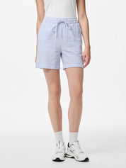 Pieces Sally Blue Stripe Shorts