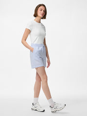 Pieces Sally Blue Stripe Shorts