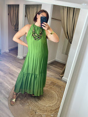 Vicki Silk Style Midi/Maxi Dress