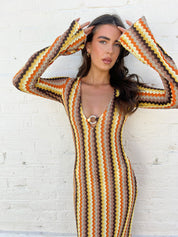 Jade Long Sleeve Knit Maxi