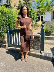 Jaime Brown T-shirt Midi Dress