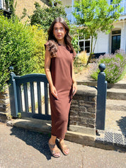 Jaime Brown T-shirt Midi Dress
