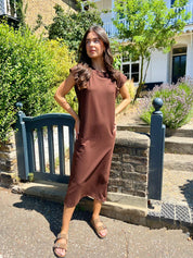 Jaime Brown T-shirt Midi Dress