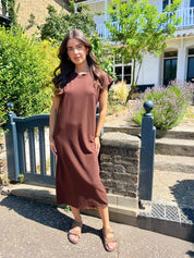 Jaime Brown T-shirt Midi Dress