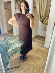 Jaime Brown T-shirt Midi Dress