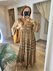 Annie Tan Boho Smock Midi/Maxi Dress