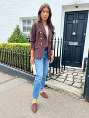 Emily Stretch Ankle Length Blue Denim Jean