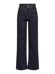 Madison Dark Denim Wide-Leg Jeans