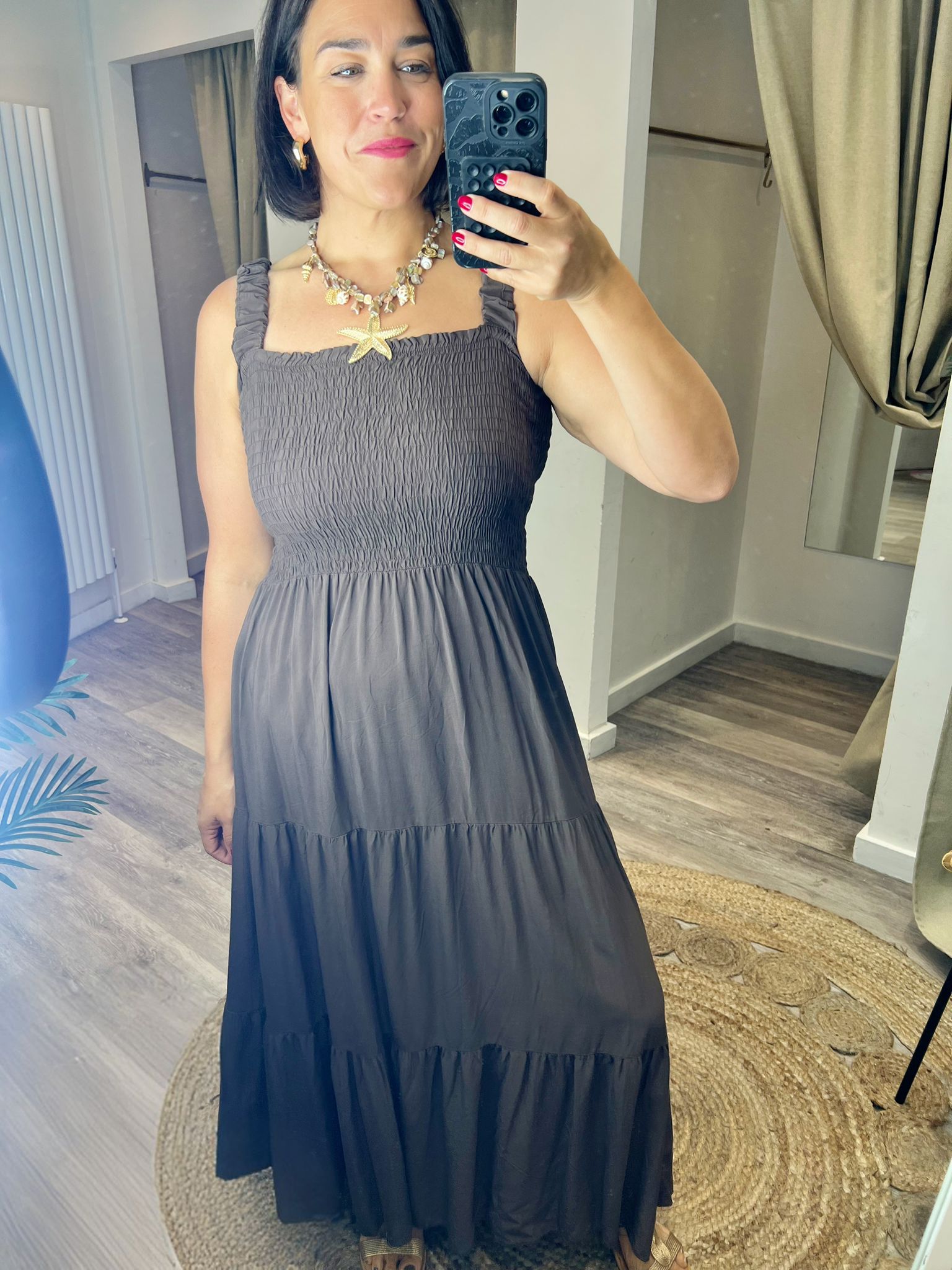 Sofia Jersey Smock Bodice Midi/Maxi