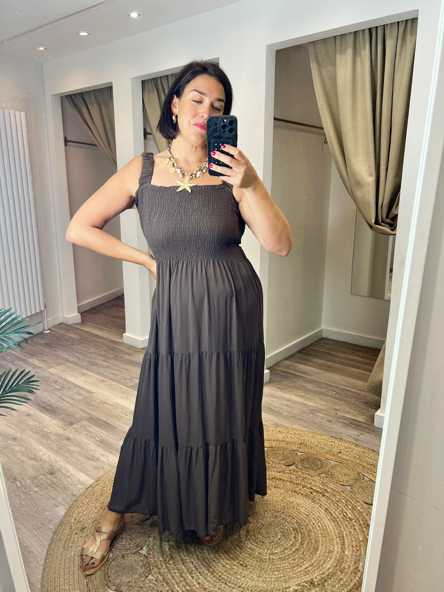 Sofia Jersey Smock Bodice Midi/Maxi