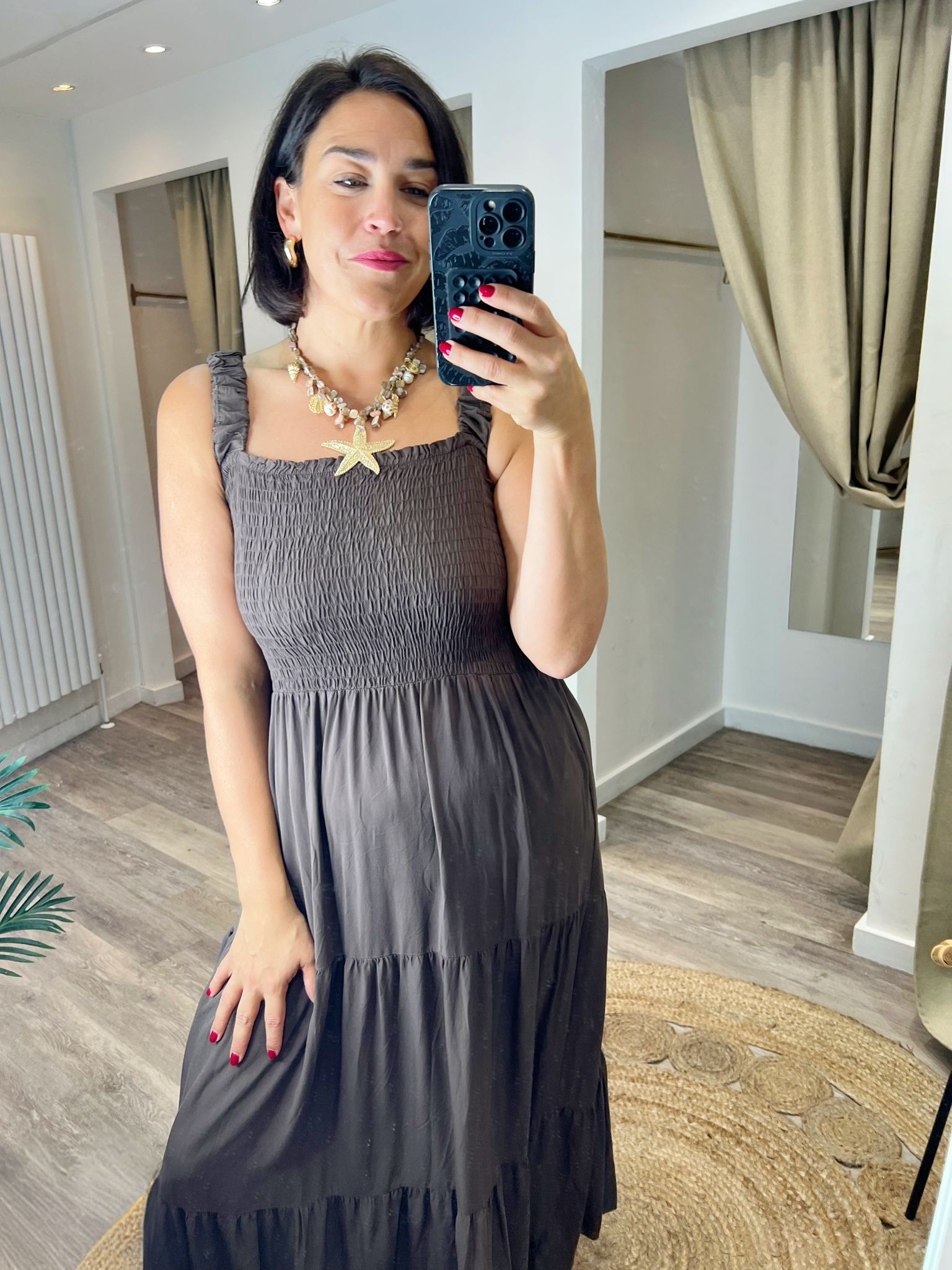 Sofia Jersey Smock Bodice Midi/Maxi