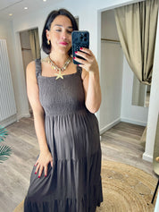 Sofia Jersey Smock Bodice Midi/Maxi