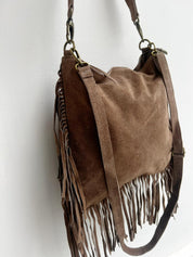 The Sienna Real Suede Tassel Bag