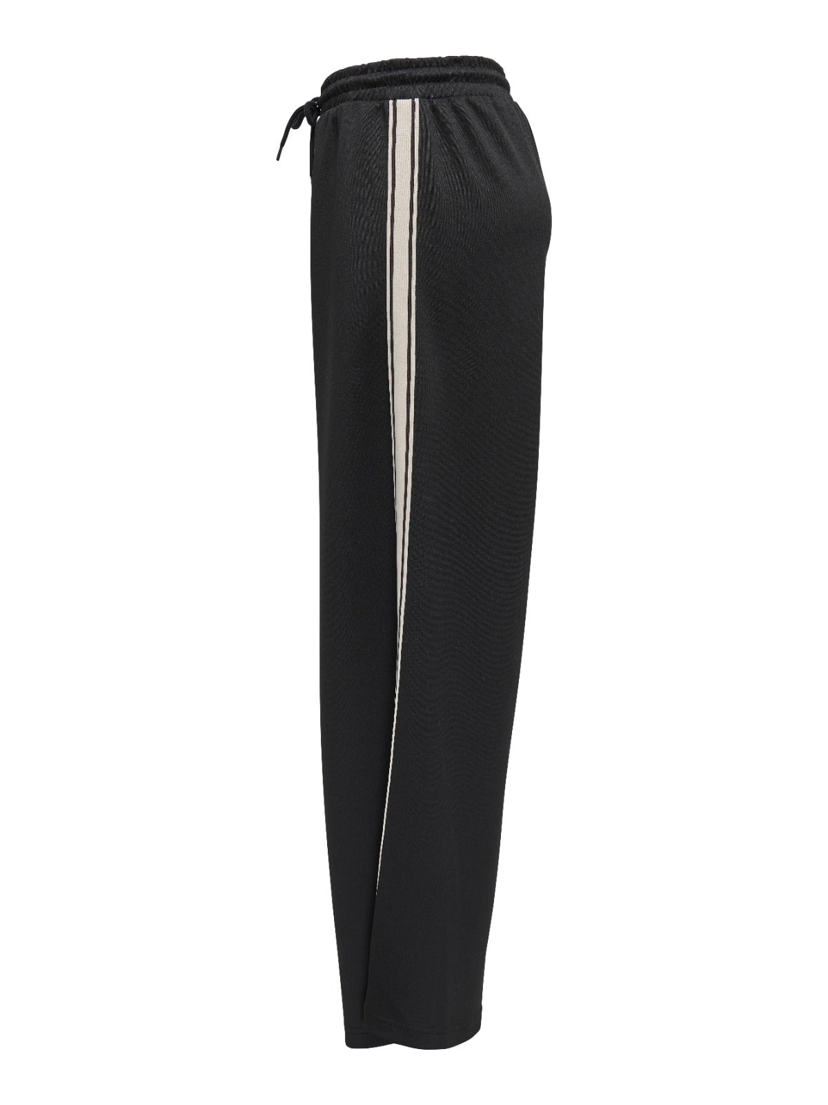 Asta Black Side-Stripe Trousers