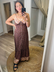 Melissa Mix-Print Maxi Dress