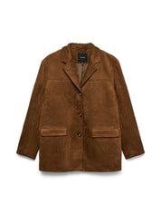 Hazel Faux Suede Blazer