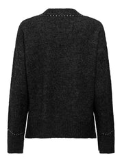 Elsie Black Stud Detail Cardigan