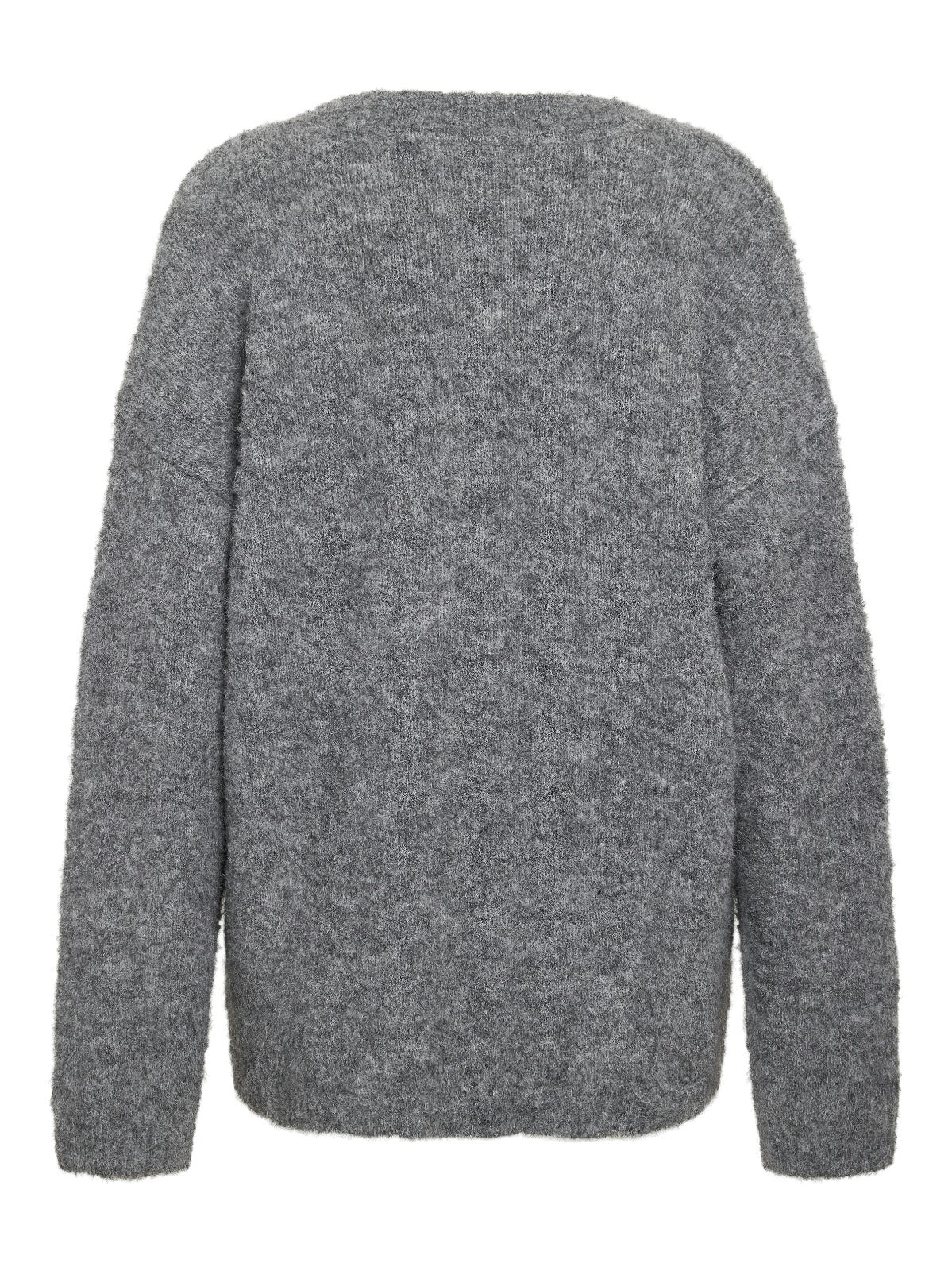 Dolly Grey V-neck Longline Cardigan