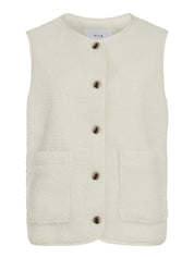 Ada Cream Teddy Waistcoat/Gilet