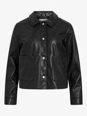 Hellium Black PU Jacket