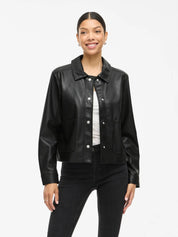 Hellium Black PU Jacket