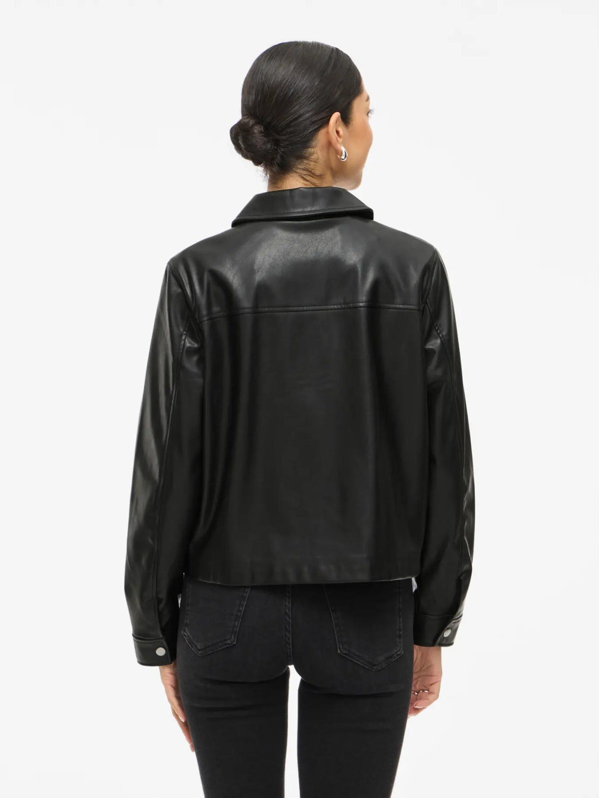 Hellium Black PU Jacket