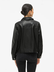 Hellium Black PU Jacket
