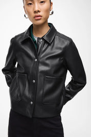 Hellium Black PU Jacket