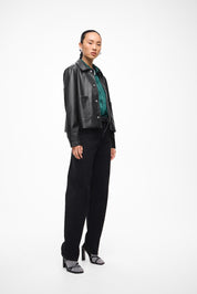 Hellium Black PU Jacket