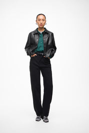 Hellium Black PU Jacket