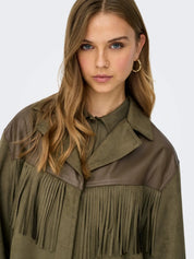 Frange  Faux Suede Fringe Jacket