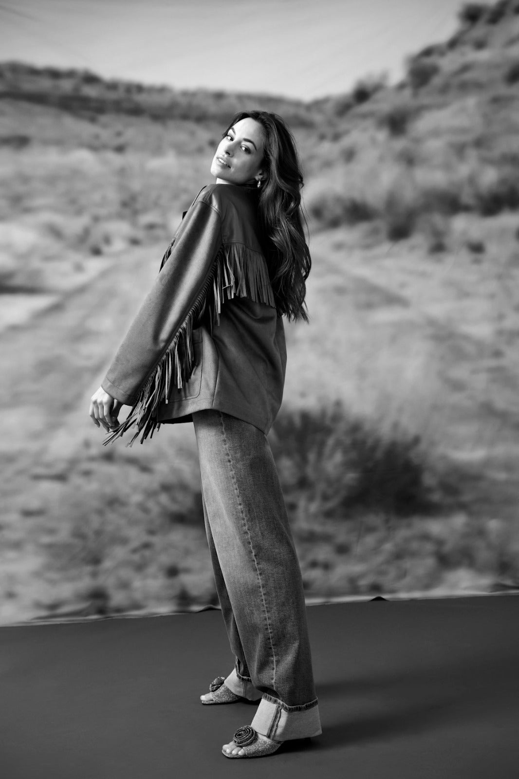Frange  Faux Suede Fringe Jacket