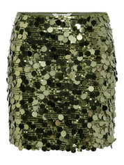 Jadel Green Sequin Mini Skirt