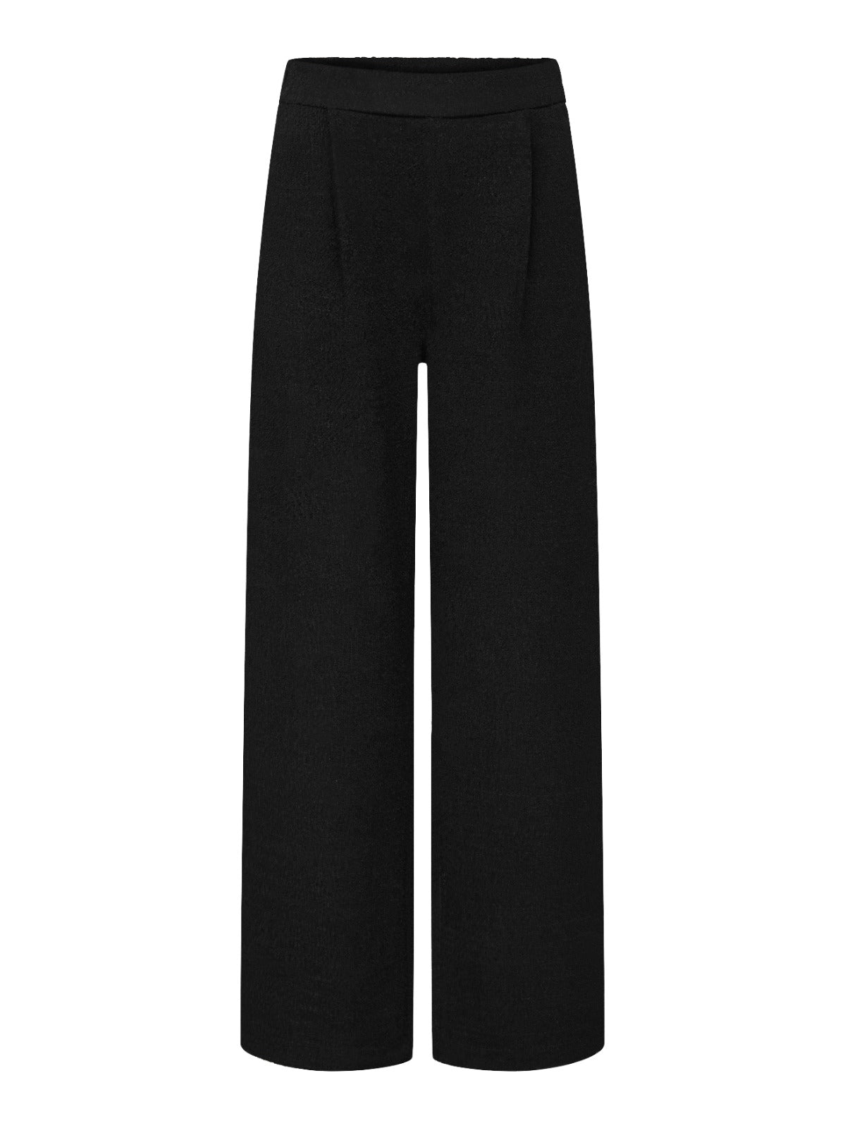Dorit Black  Leg Textured Trousers