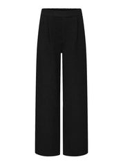 Dorit Black  Leg Textured Trousers