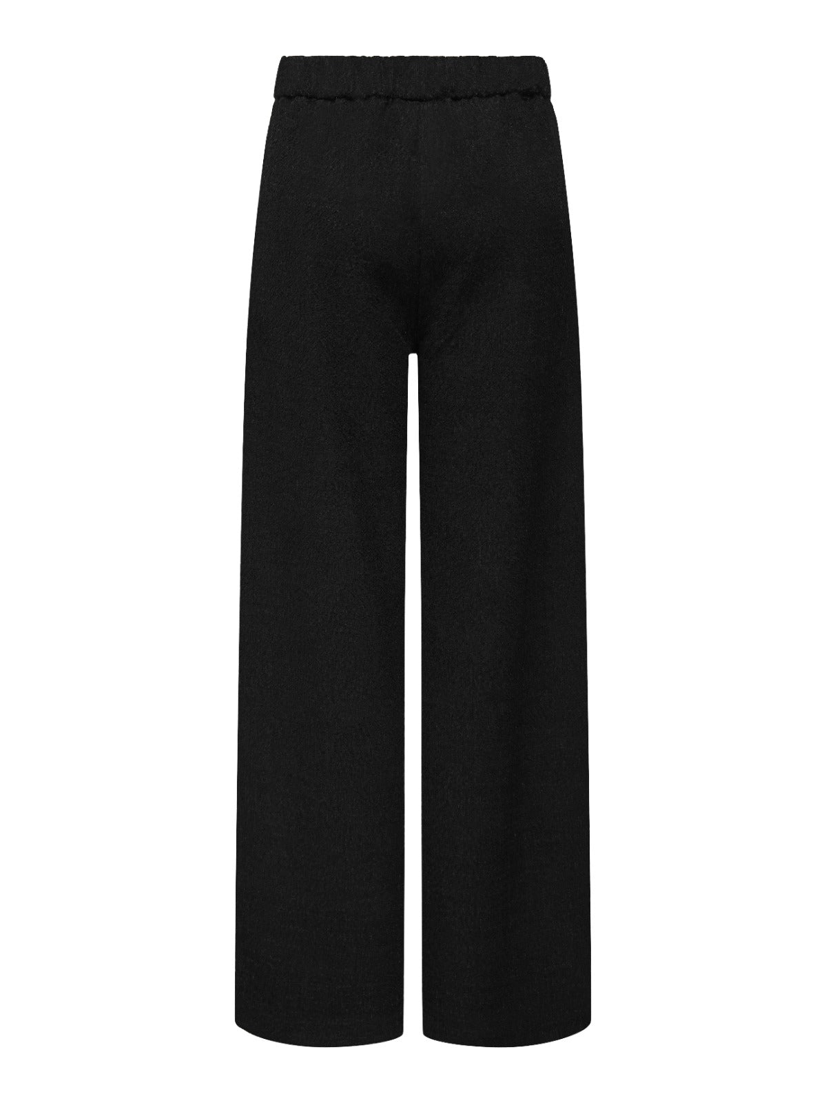 Dorit Black  Leg Textured Trousers