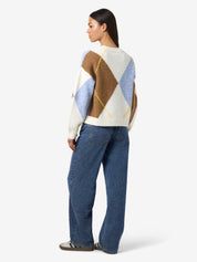 Armie O-neck Argyle Knit Pullover