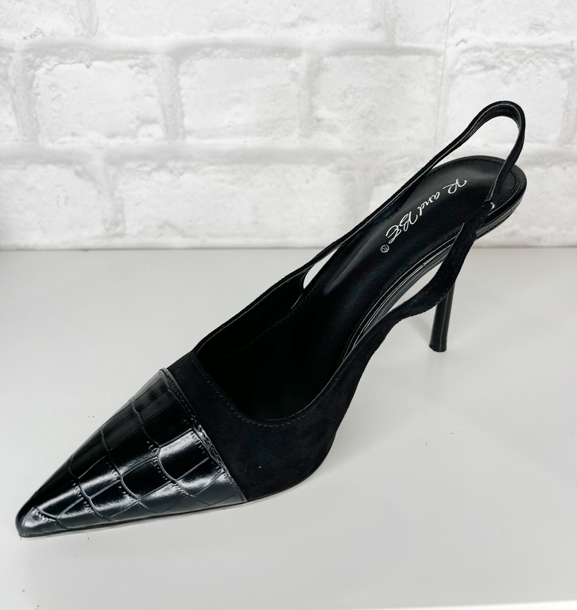 Jules Leather and Suede Style Heel