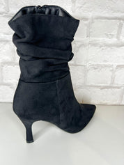 Tabbi Ruched Suede Style Short Boot