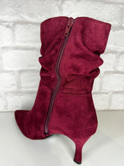 Tabbi Ruched Suede Style Short Boot