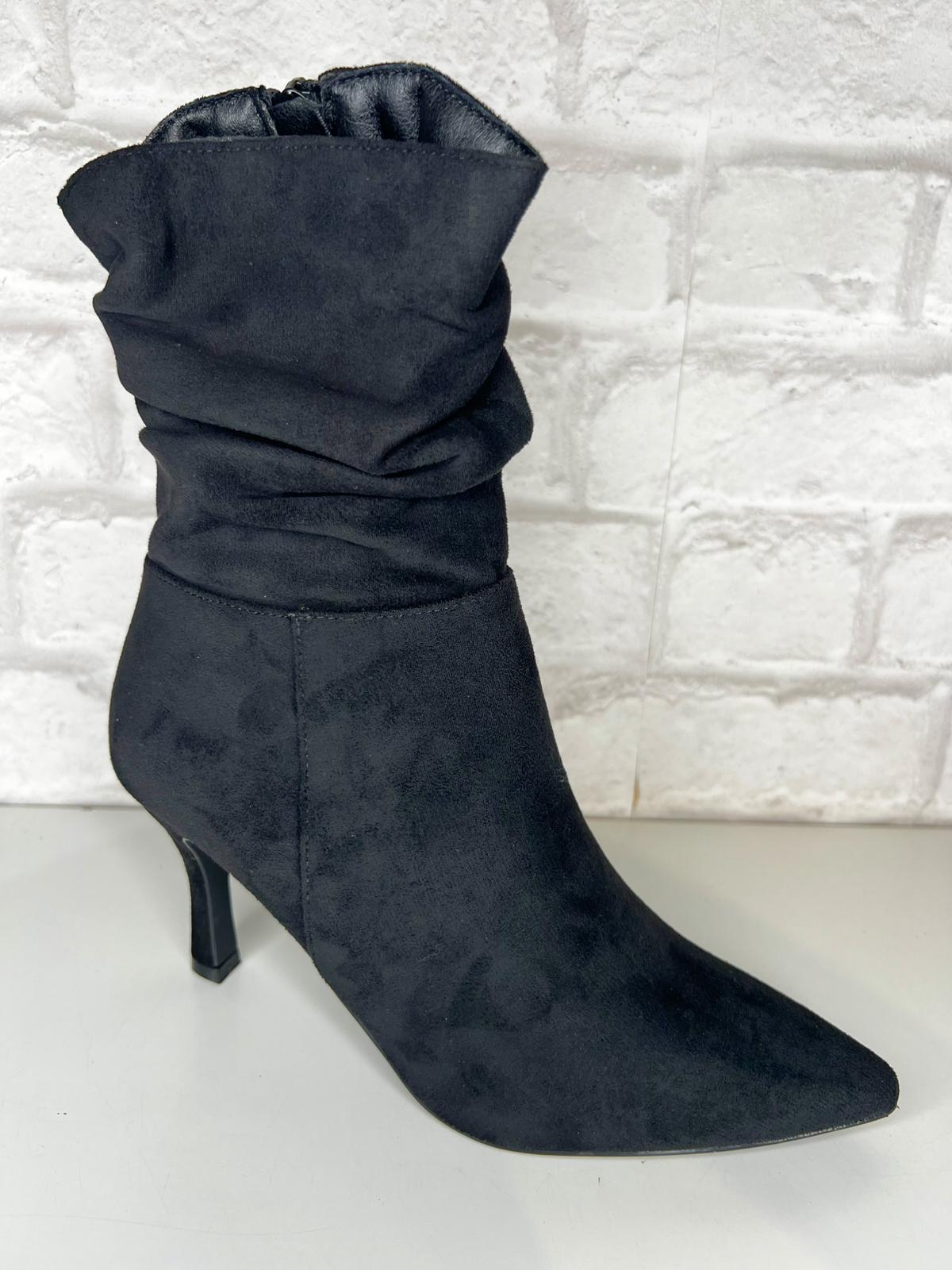 Tabbi Ruched Suede Style Short Boot