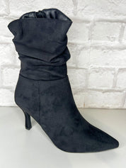 Tabbi Ruched Suede Style Short Boot