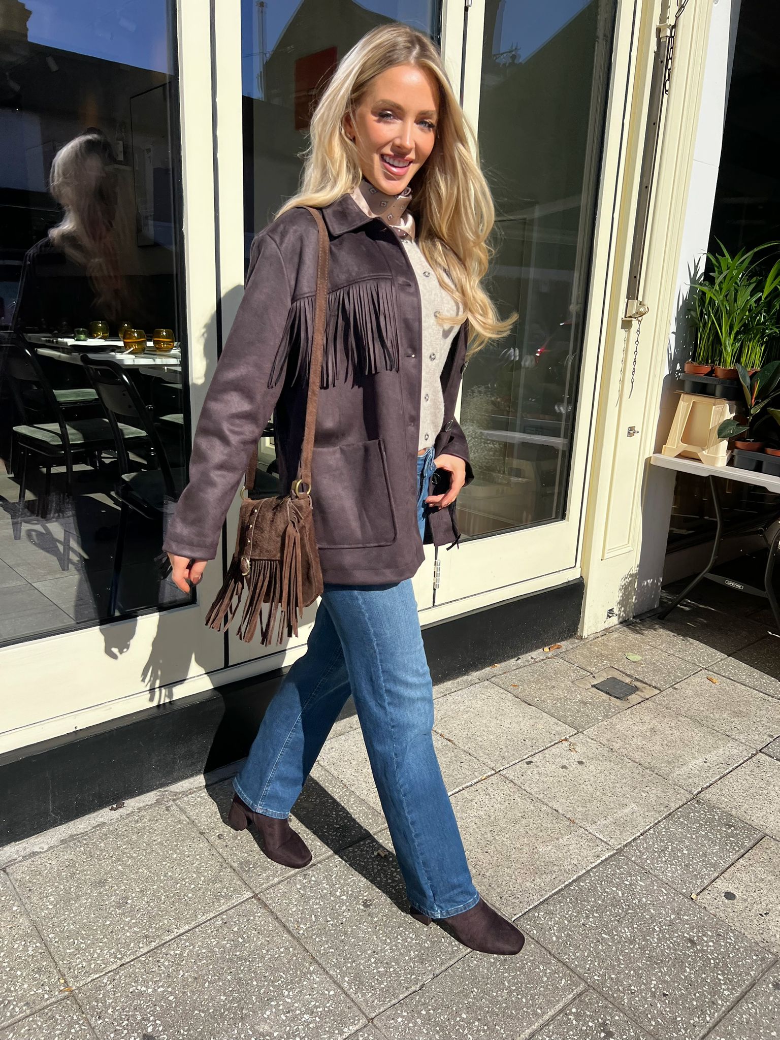 Willa Suede Fringe Jacket