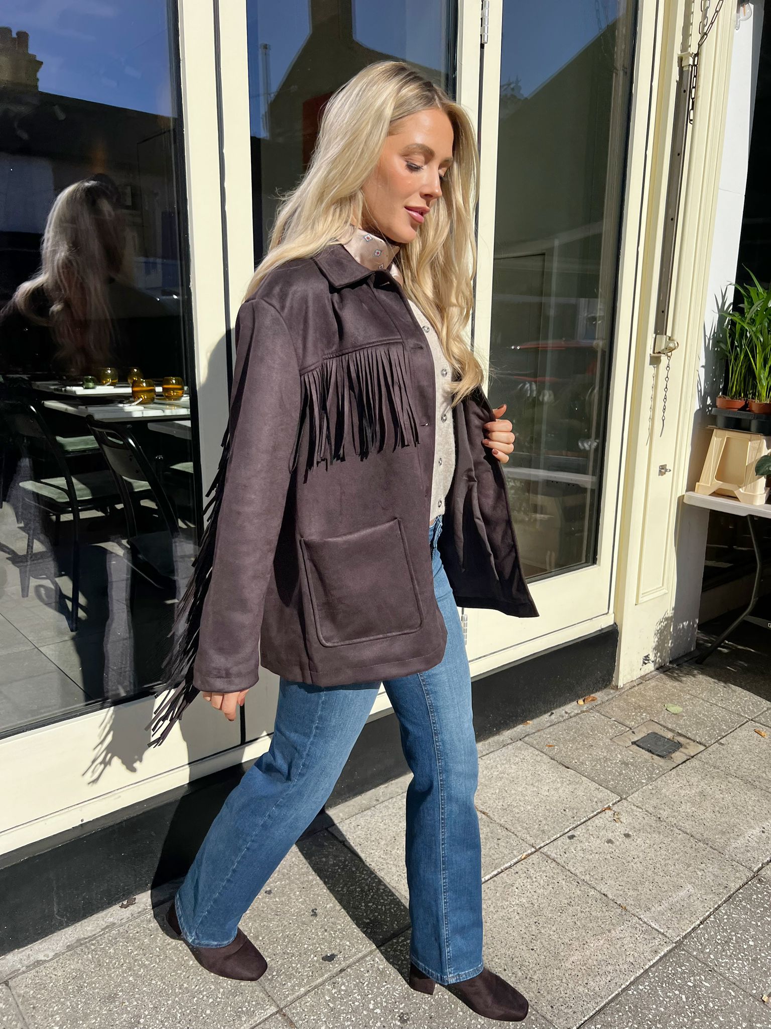 Willa Suede Fringe Jacket